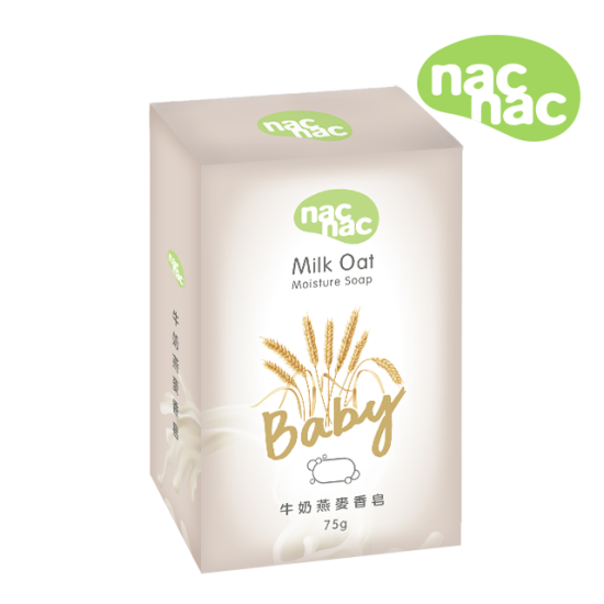 nac nac｜牛奶燕麥皂 75g