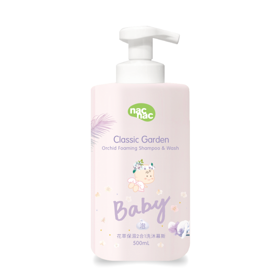 nac nac｜花萃保濕2合1洗沐慕斯 500ml