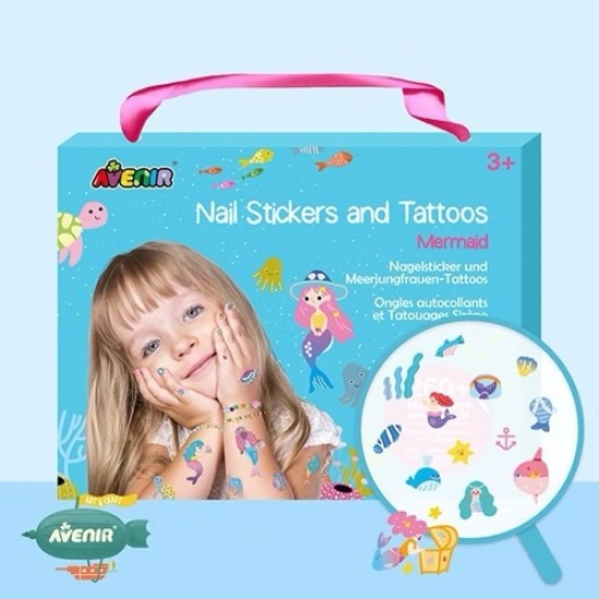 德國 Avenir Kids 艾維尼｜美甲&紋身貼紙-美人魚