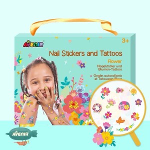 德國 Avenir Kids 艾維尼｜美甲&紋身貼紙-美麗花朵