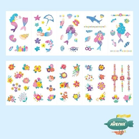 德國 Avenir Kids 艾維尼｜美甲&紋身貼紙-美人魚
