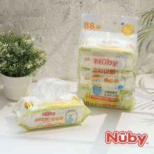 Nuby｜EDI超純水柔濕巾（88抽/3包/8串）箱購24包