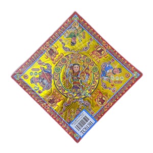 有摺痕雙面燙金元寶紙